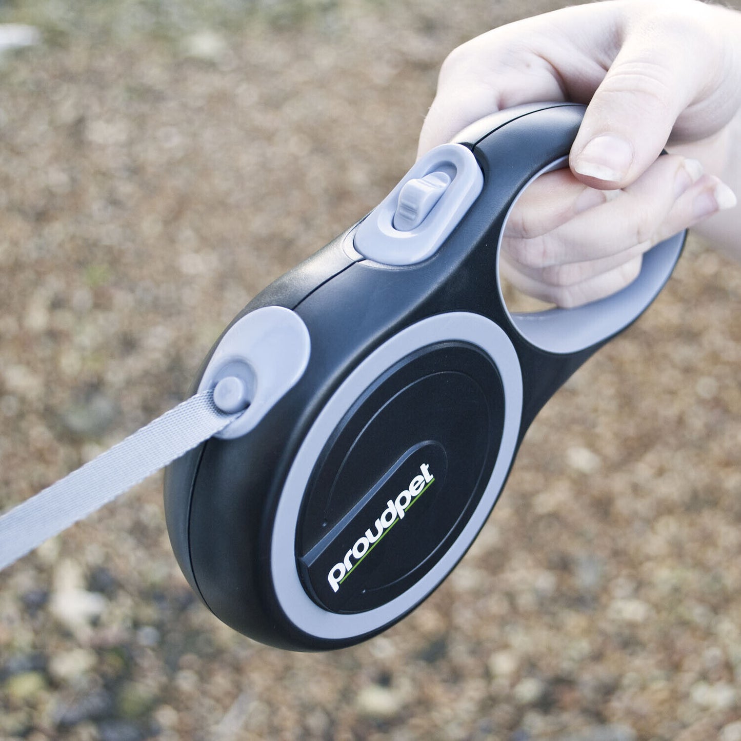 Retractable Dog Leash with Anti-Twist and Anti-Tangle Features, Click Stop Extension