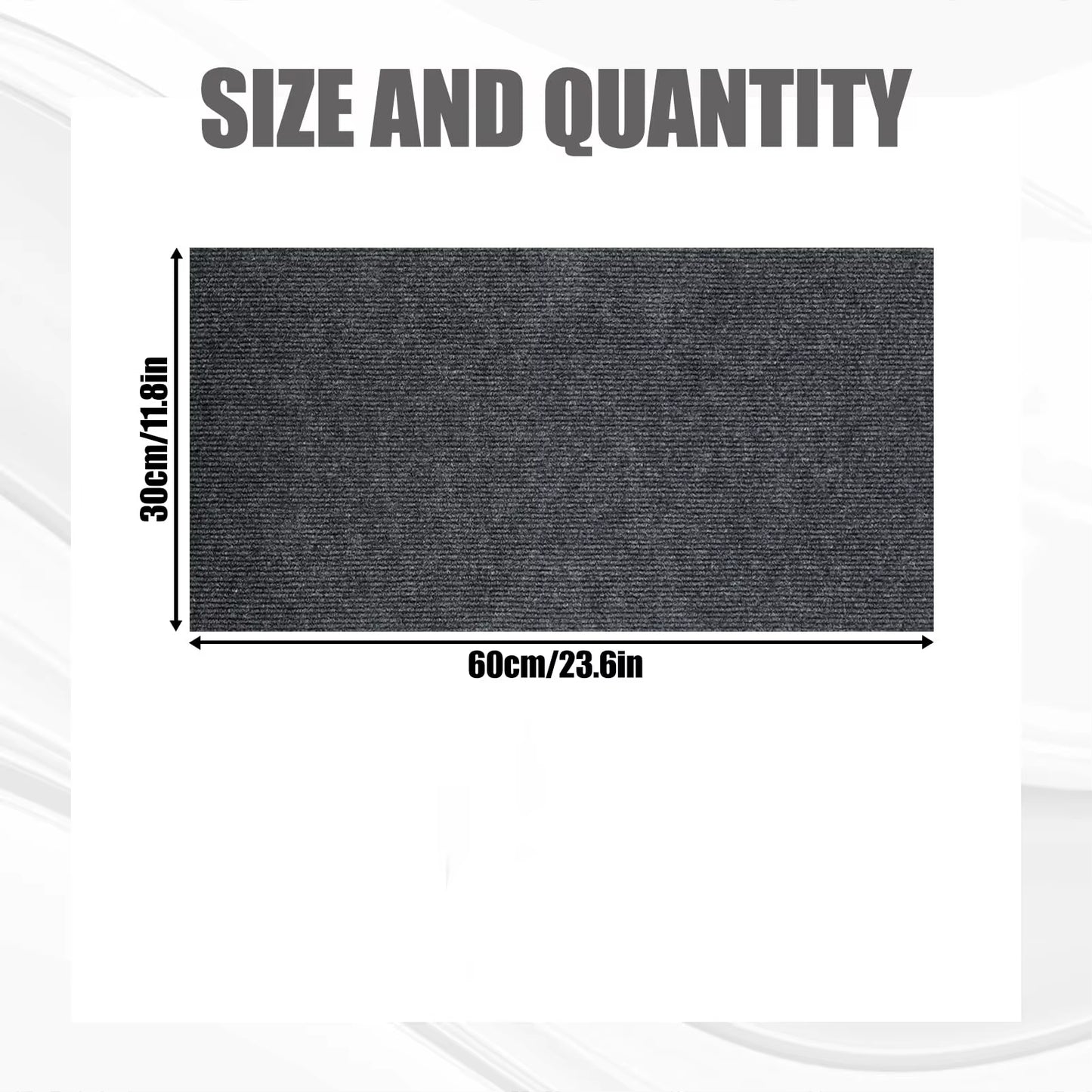Trimmable Self-Adhesive Anti-Scratch Carpet Mat for Cats - Indoor Furniture and Wall Protector