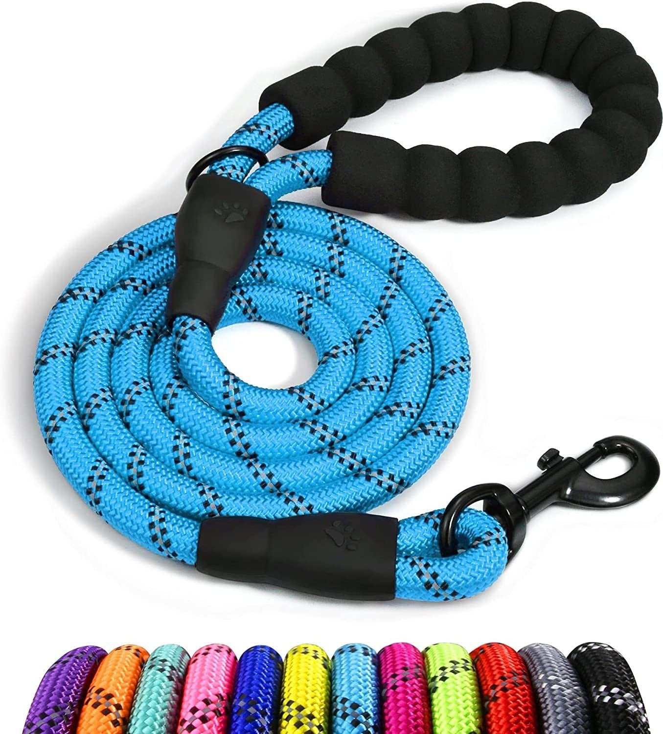 Premium Extra Strong Reflective Dog Leash with Foam Padded Handle, 5ft (150cm)