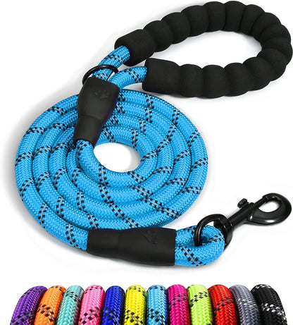 Premium Extra Strong Reflective Dog Leash with Foam Padded Handle, 5ft (150cm)