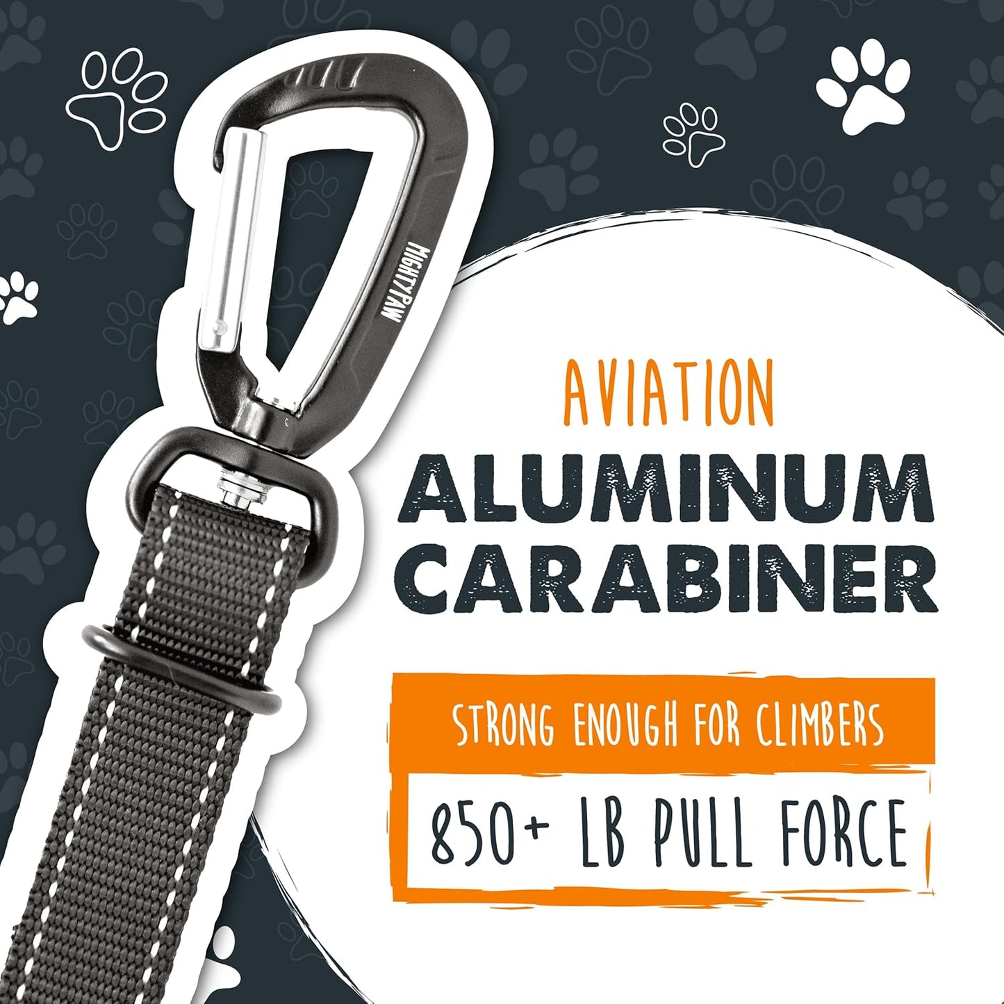 Dog Car Safety Seat Belt | Universal Pet Restraint Made with Premium Seatbelt Material, Featuring All-Metal Hardware and Adjustable Strap Length. Exceeds Safety Standards for Optimal Security (Black)