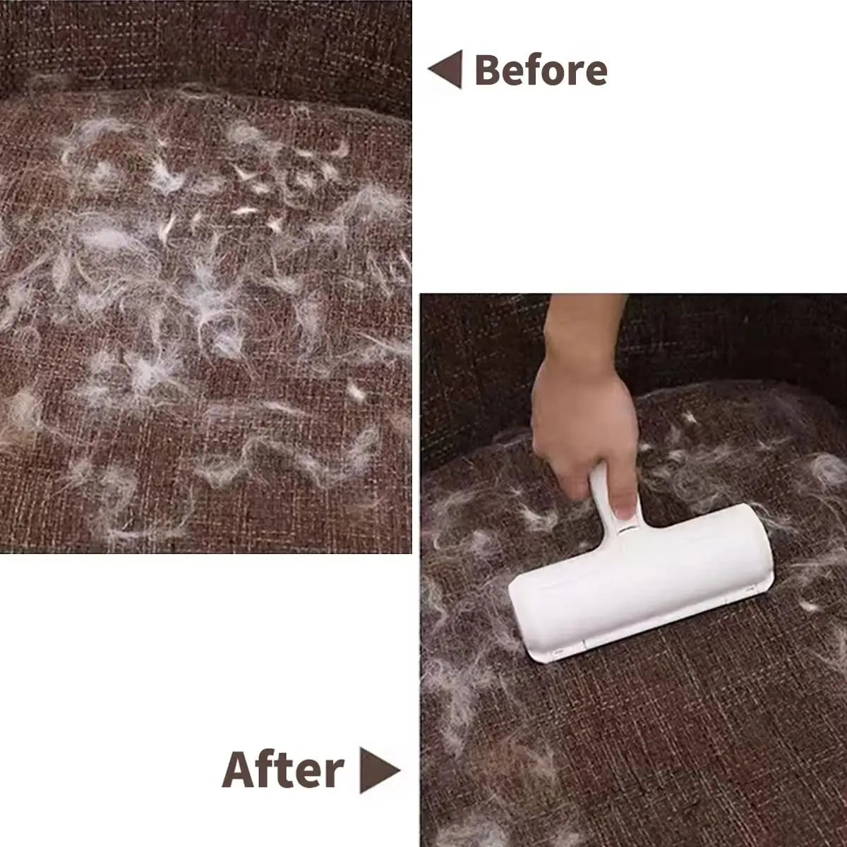Pet Hair Remover Roller - Self-Cleaning Tool for Efficient Dog and Cat Fur Removal - Ideal for Furniture Maintenance
