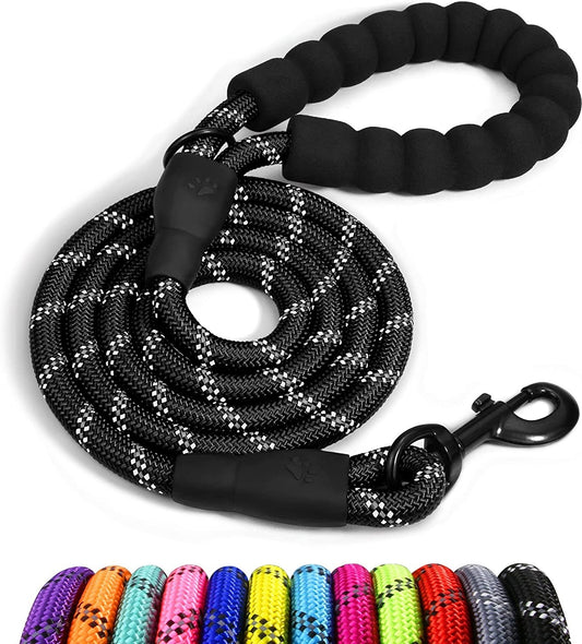 Premium Extra Strong Reflective Dog Leash with Foam Padded Handle, 5ft (150cm)