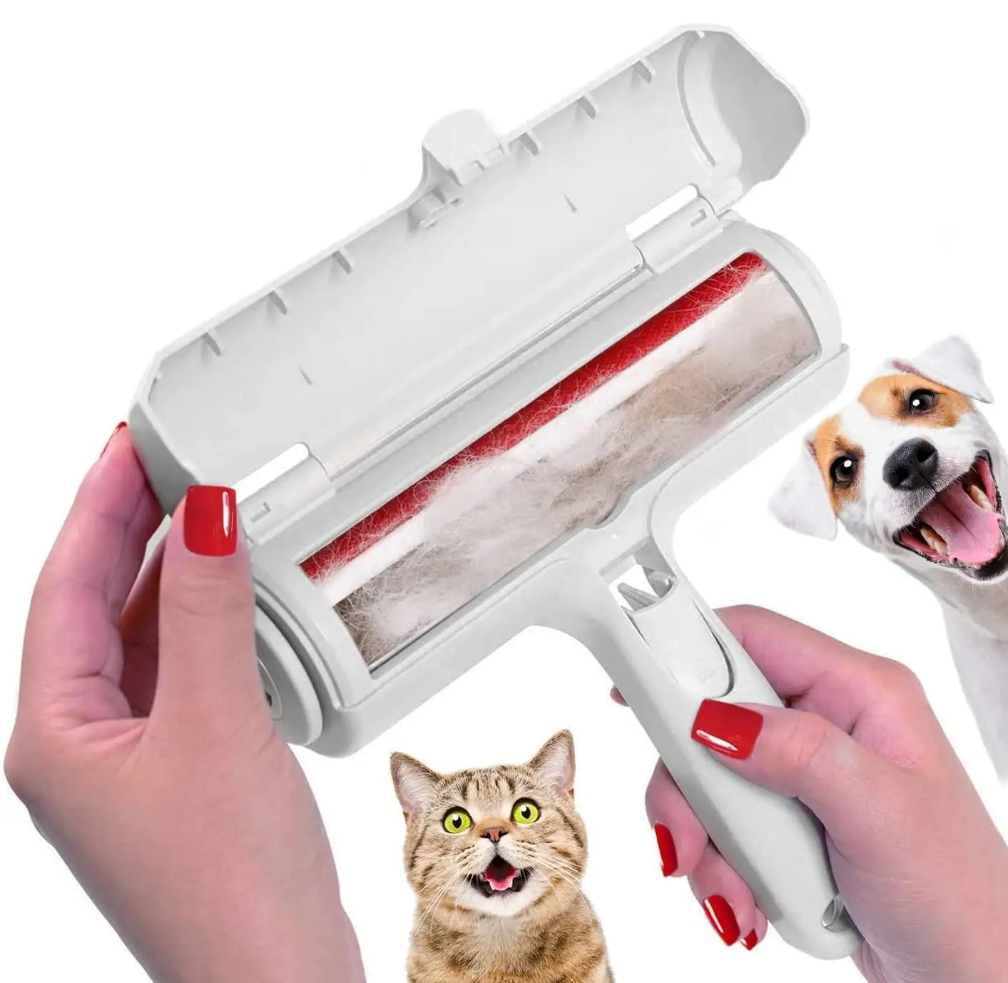 Pet Hair Remover Roller - Self-Cleaning Tool for Efficient Dog and Cat Fur Removal - Ideal for Furniture Maintenance