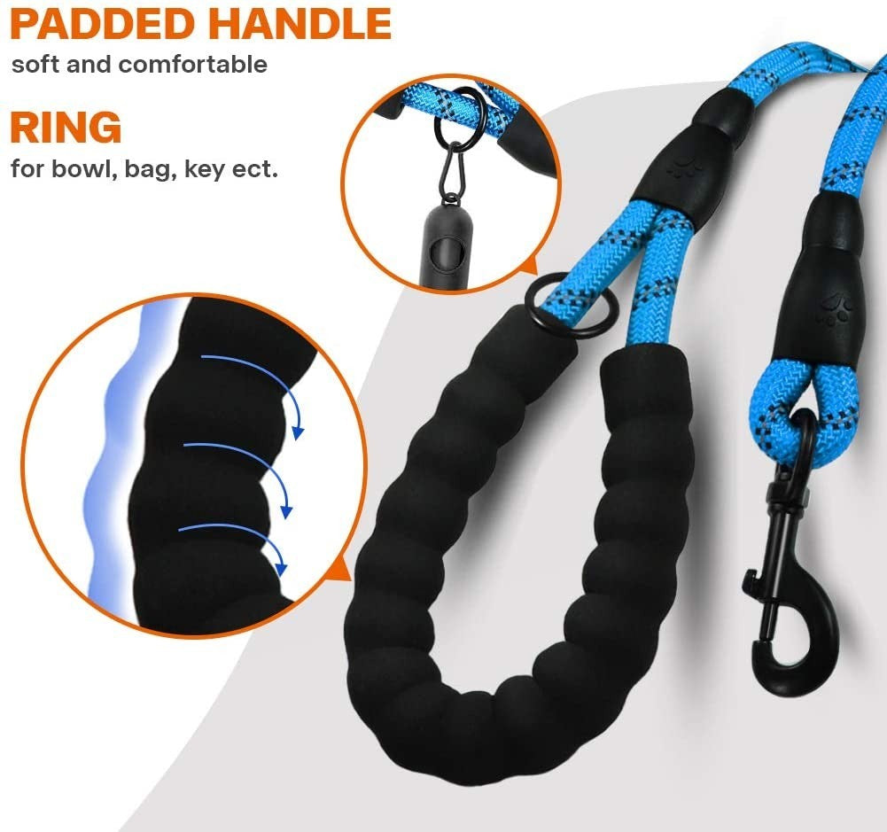 Premium Extra Strong Reflective Dog Leash with Foam Padded Handle, 5ft (150cm)