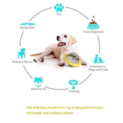 Interactive Pet Treat Dispenser Ball for Dogs and Cats - Puzzle Toy for Engaging Play and Slow Feeding