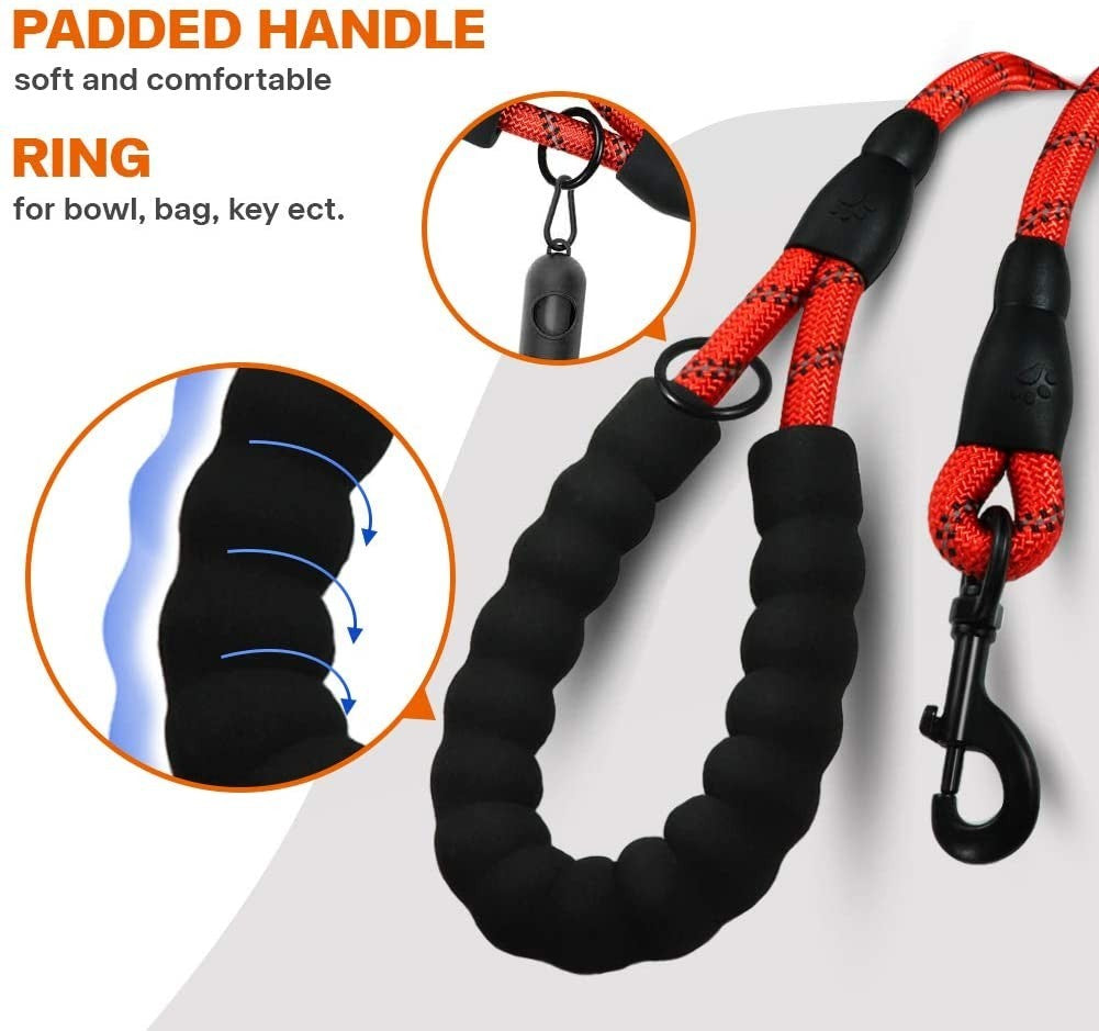 Premium Extra Strong Reflective Dog Leash with Foam Padded Handle, 5ft (150cm)