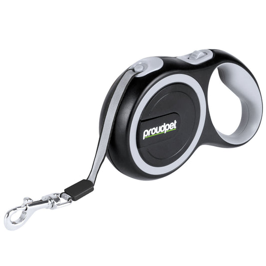 Retractable Dog Leash with Anti-Twist and Anti-Tangle Features, Click Stop Extension