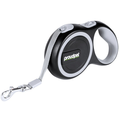 Retractable Dog Leash with Anti-Twist and Anti-Tangle Features, Click Stop Extension