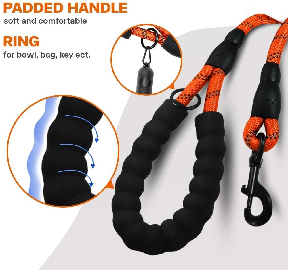 Premium Extra Strong Reflective Dog Leash with Foam Padded Handle, 5ft (150cm)