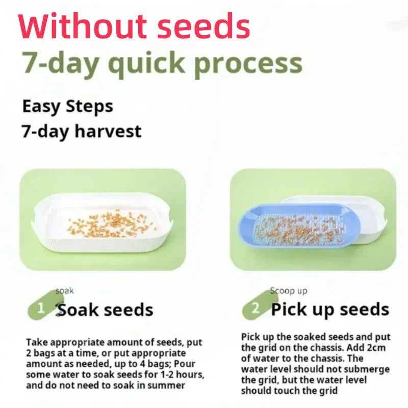 Hydroponic Cat Grass Kit - Soilless Planting Set for Easy Growth of Catnip and Cat Treats