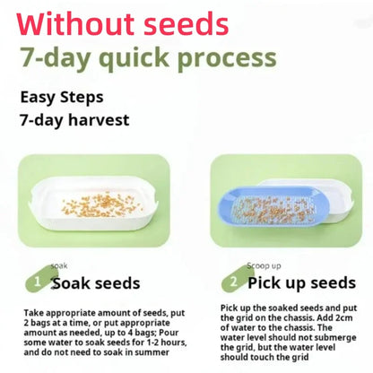 Hydroponic Cat Grass Kit - Soilless Planting Set for Easy Growth of Catnip and Cat Treats
