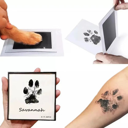 Paw Print Clean Touch Ink Pad - Pet Owner Keepsake Kit for Inkless Nose and Pawprint Impressions