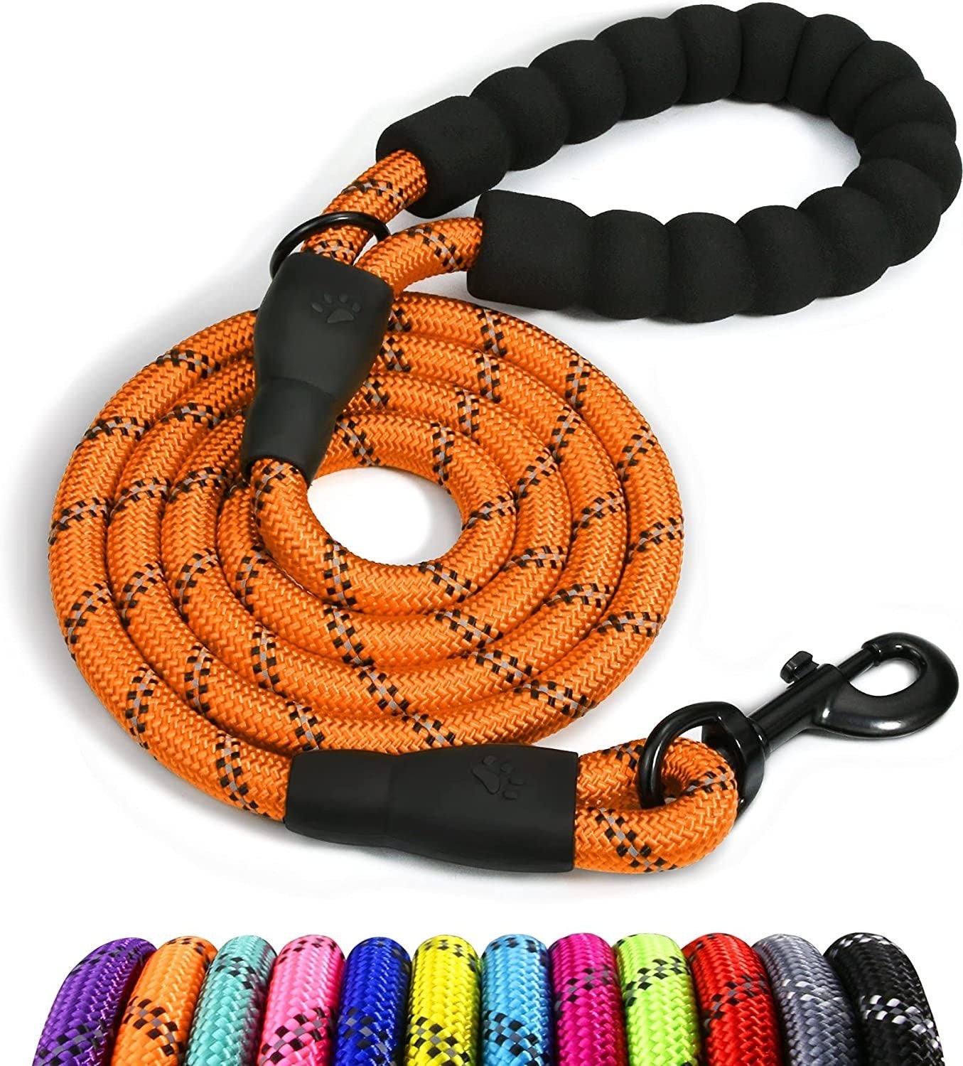Premium Extra Strong Reflective Dog Leash with Foam Padded Handle, 5ft (150cm)